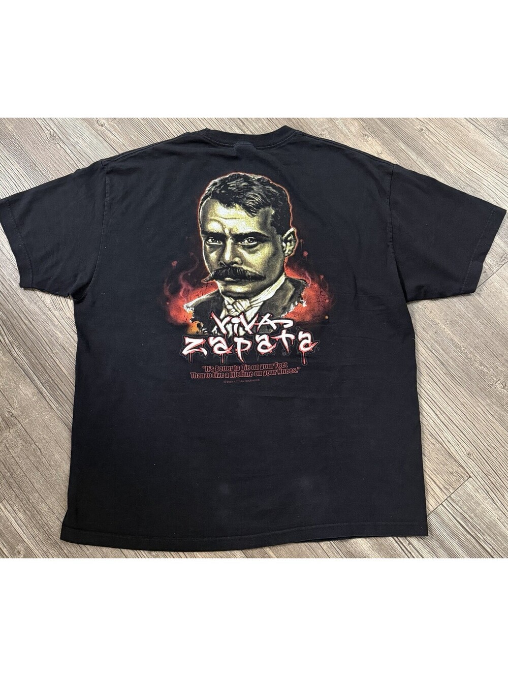 Vintage 2003 Emiliano Zapata T Shirt XL Alstyle AAA Tag Mexican Revolution XL